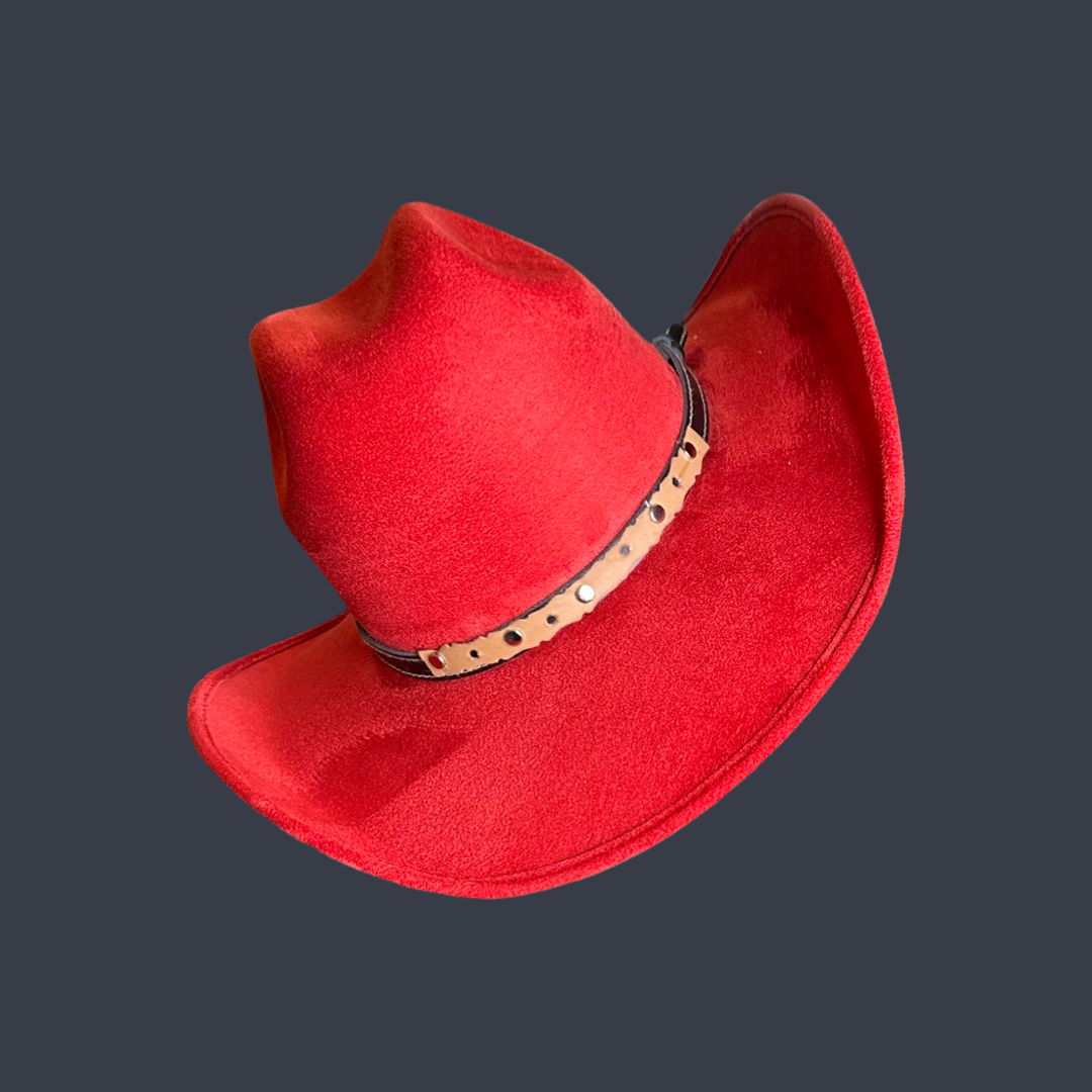 Chihuahua Cowboy Vegan Suede Hat