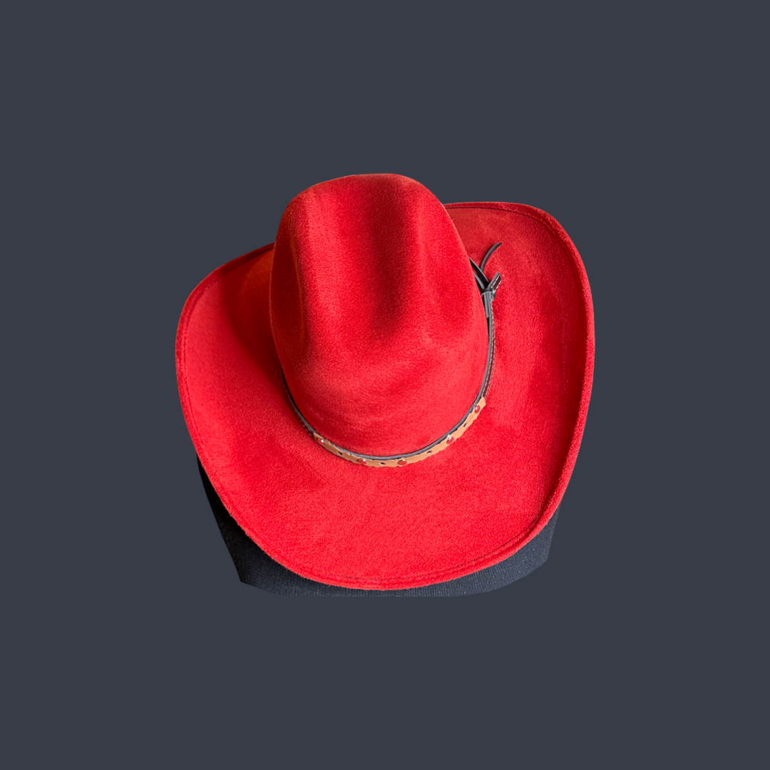 Chihuahua Cowboy Vegan Suede Hat