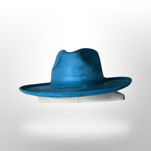 Rolled Brim Vegan Suede Rancher