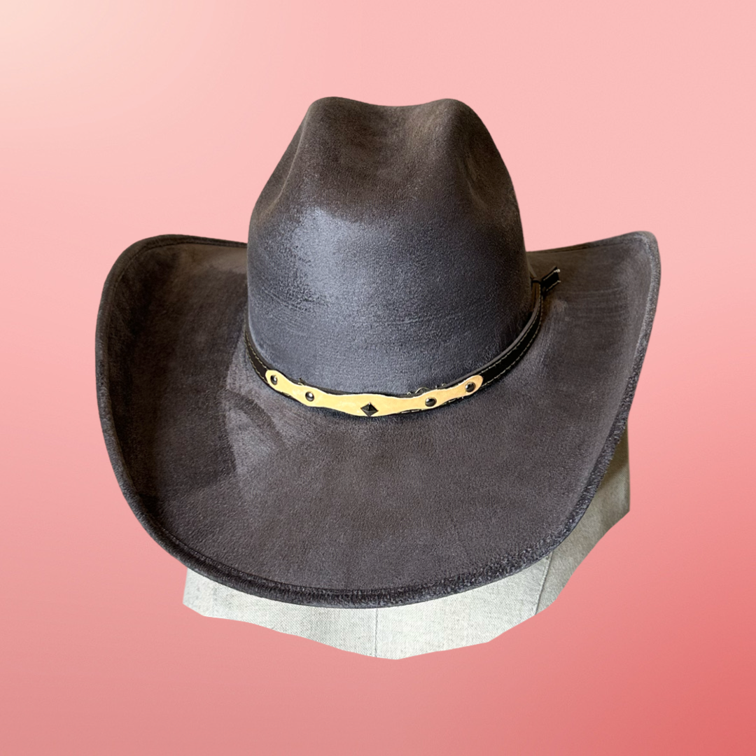 Chihuahua Cowboy Vegan Suede Hat