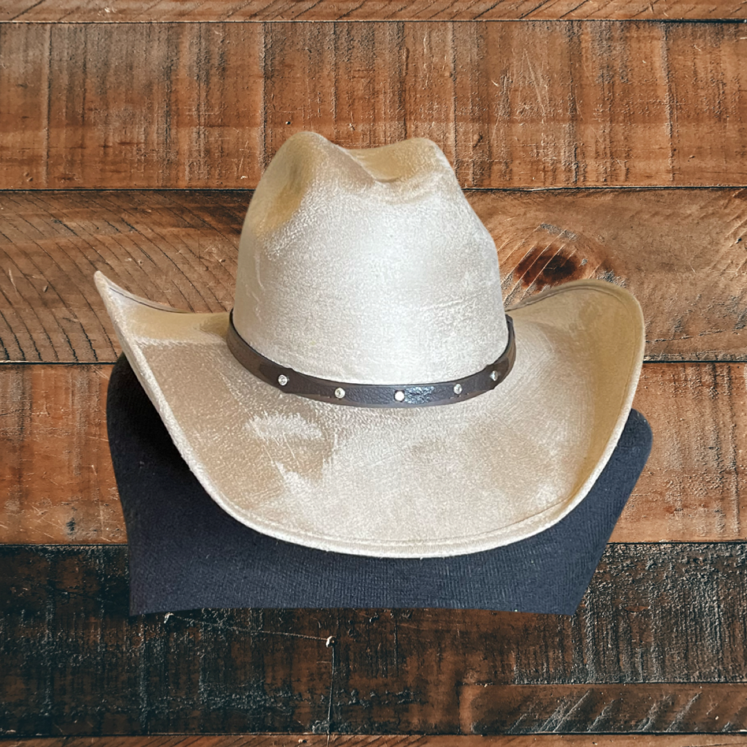 Chihuahua Cowboy Vegan Suede Hat