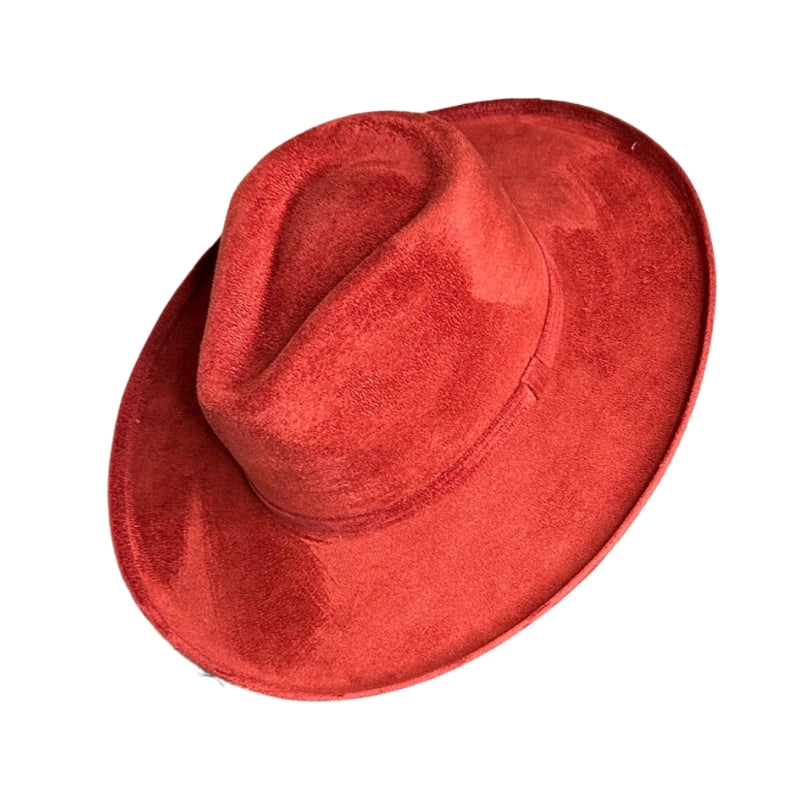 Rolled Brim Vegan Suede Rancher