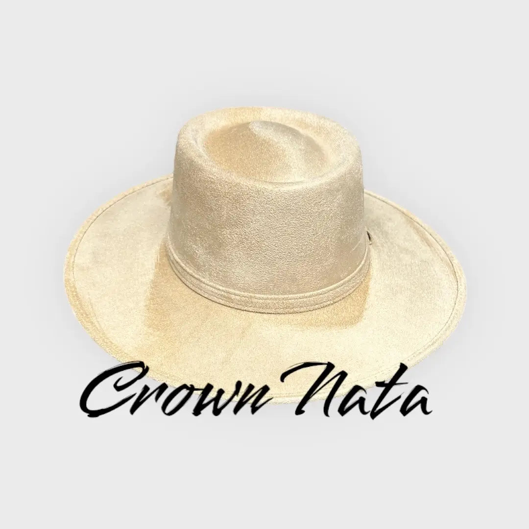 Crown Vegan Suede Flat Brim