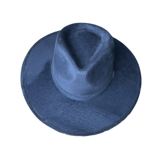 Tear Drop Vegan Suede Rancher Flat Brim