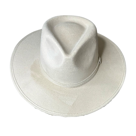 Tear Drop Vegan Suede Rancher Flat Brim
