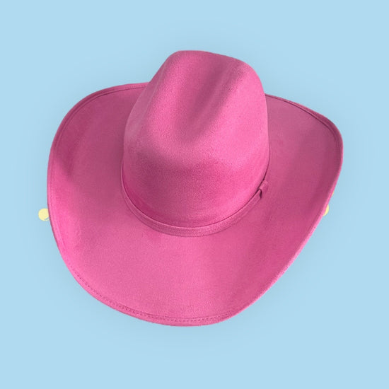 Chihuahua Cowboy Vegan Suede Hat - W