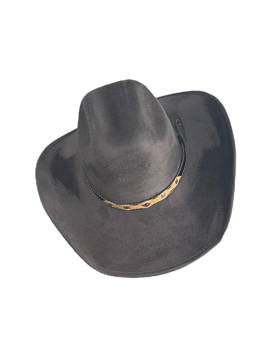 Chihuahua Cowboy Vegan Suede Hat - W