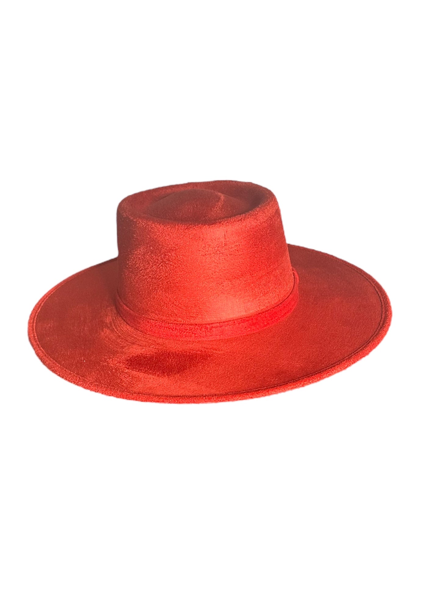Crown Vegan Suede Flat Brim