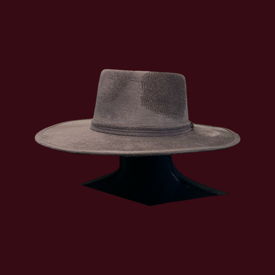 Crown Vegan Suede Flat Brim-W