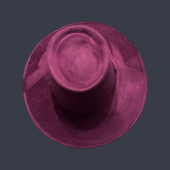 Crown Vegan Suede Flat Brim-W