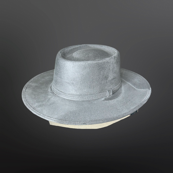 Crown Vegan Suede Flat Brim-W