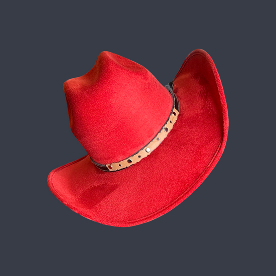 Chihuahua Cowboy Vegan Suede Hat - W