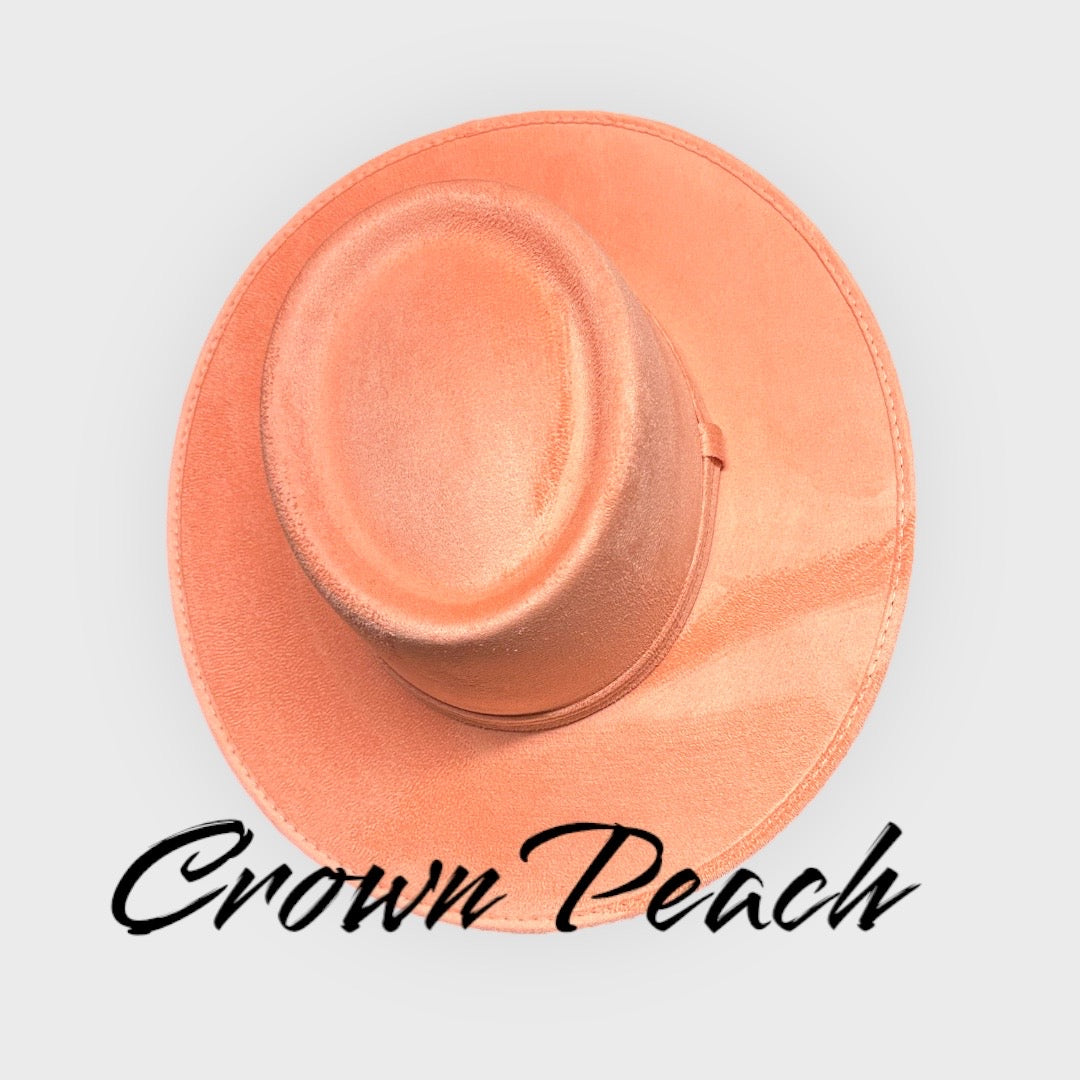 Crown Vegan Suede Flat Brim