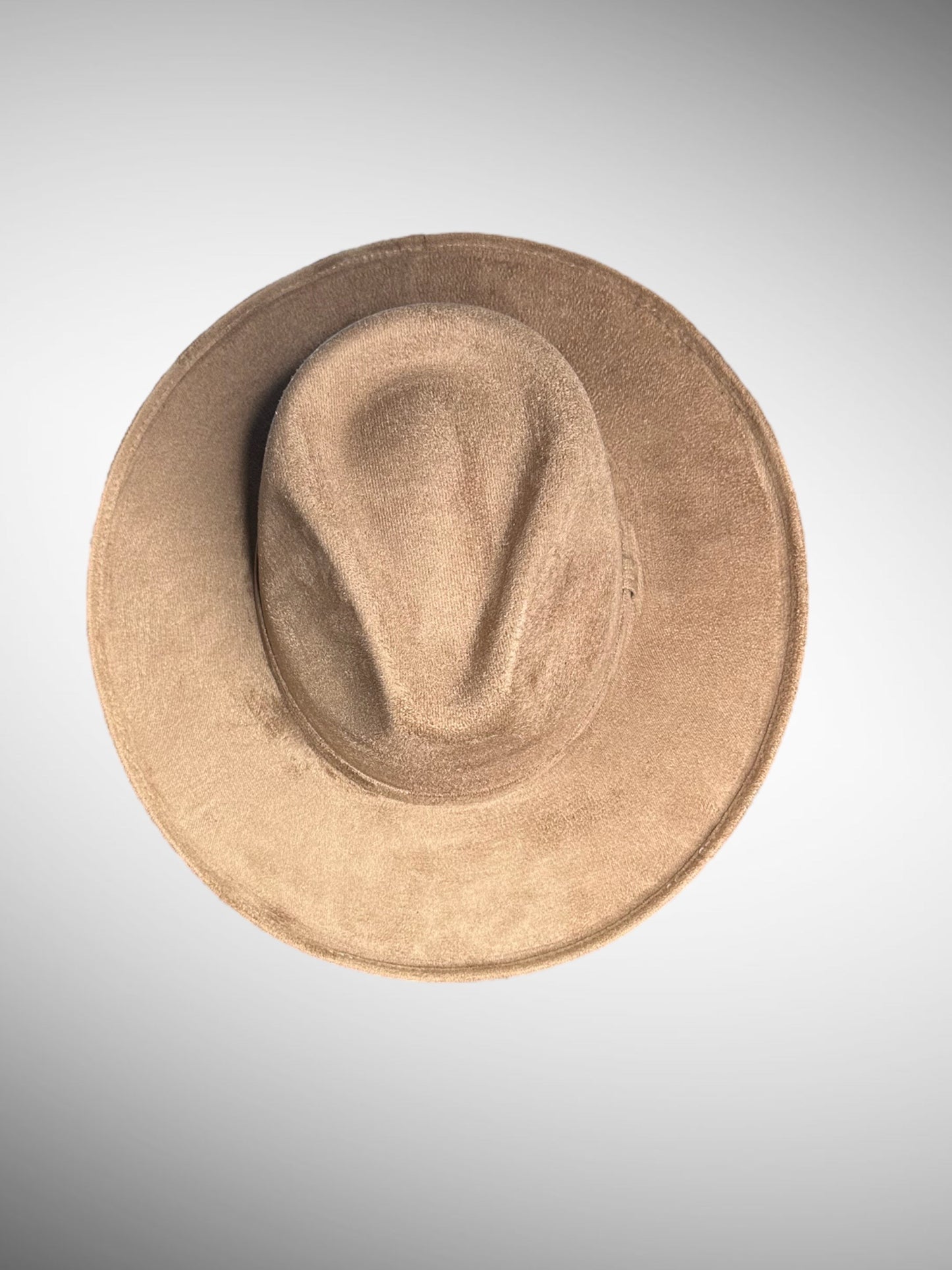 Rolled Brim Vegan Suede Rancher