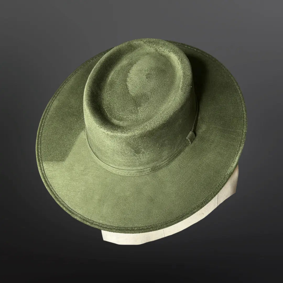 Crown Vegan Suede Flat Brim