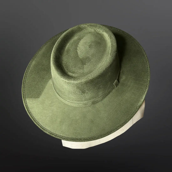 Crown Vegan Suede Flat Brim-W