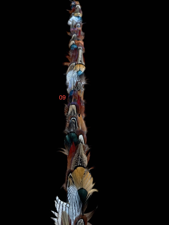 Feather hat band with strap