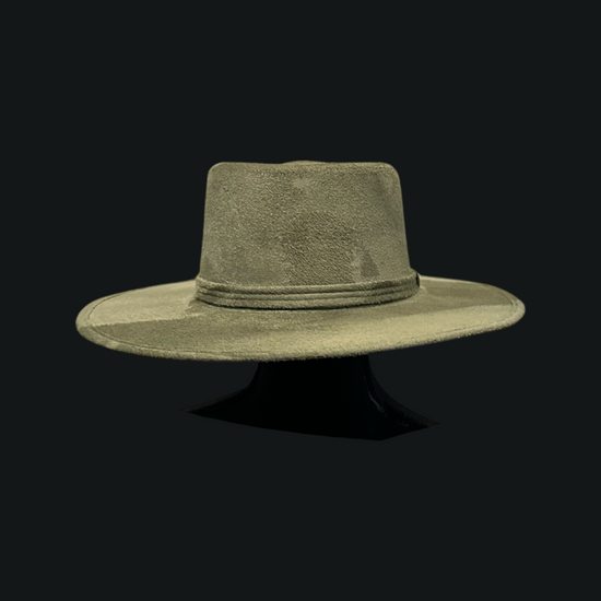 Crown Vegan Suede Flat Brim-W