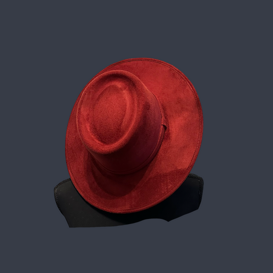 Crown Vegan Suede Flat Brim-W