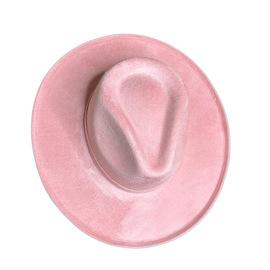 Rolled Brim Vegan Suede Rancher