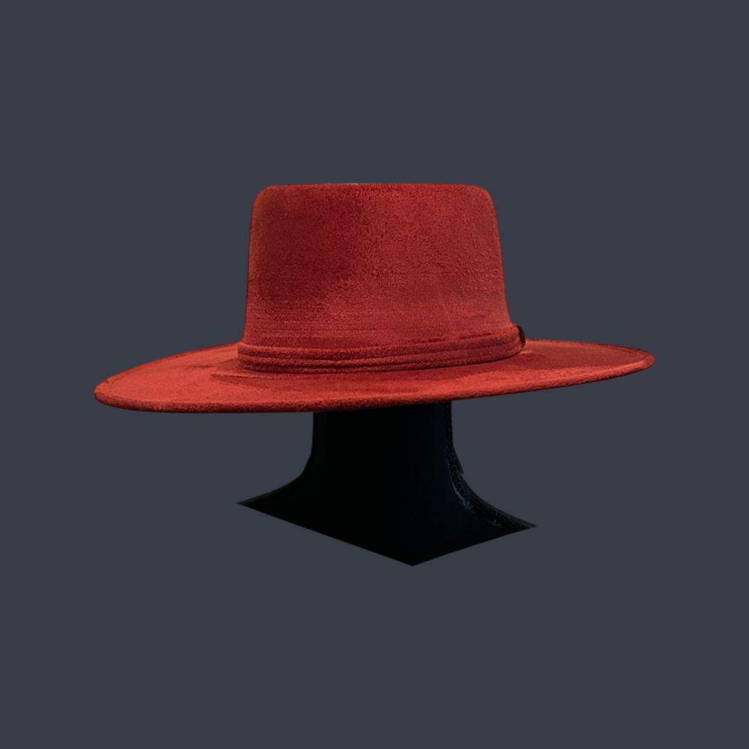 Crown Vegan Suede Flat Brim