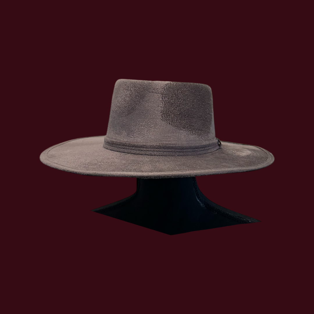 Crown Vegan Suede Flat Brim