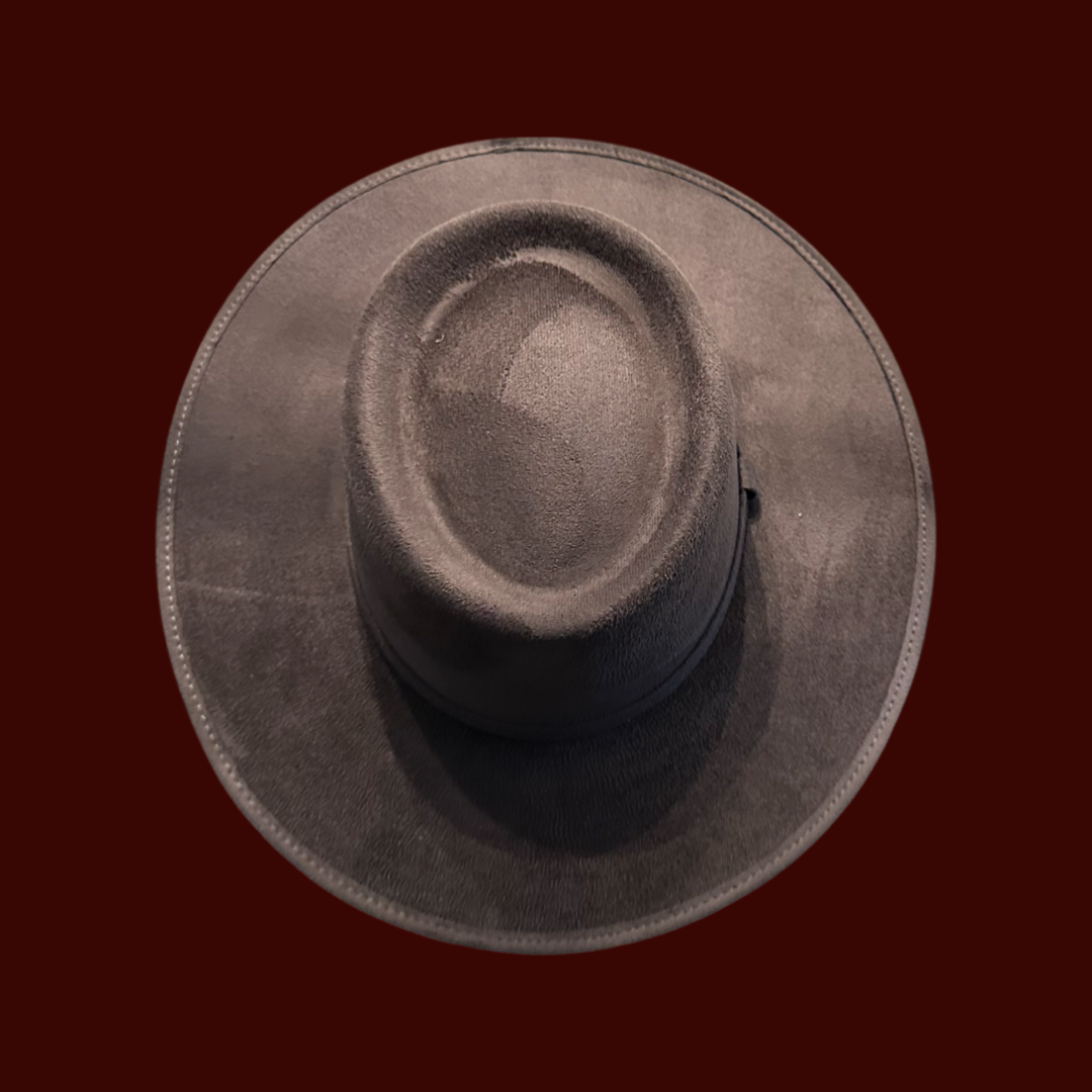 Crown Vegan Suede Flat Brim