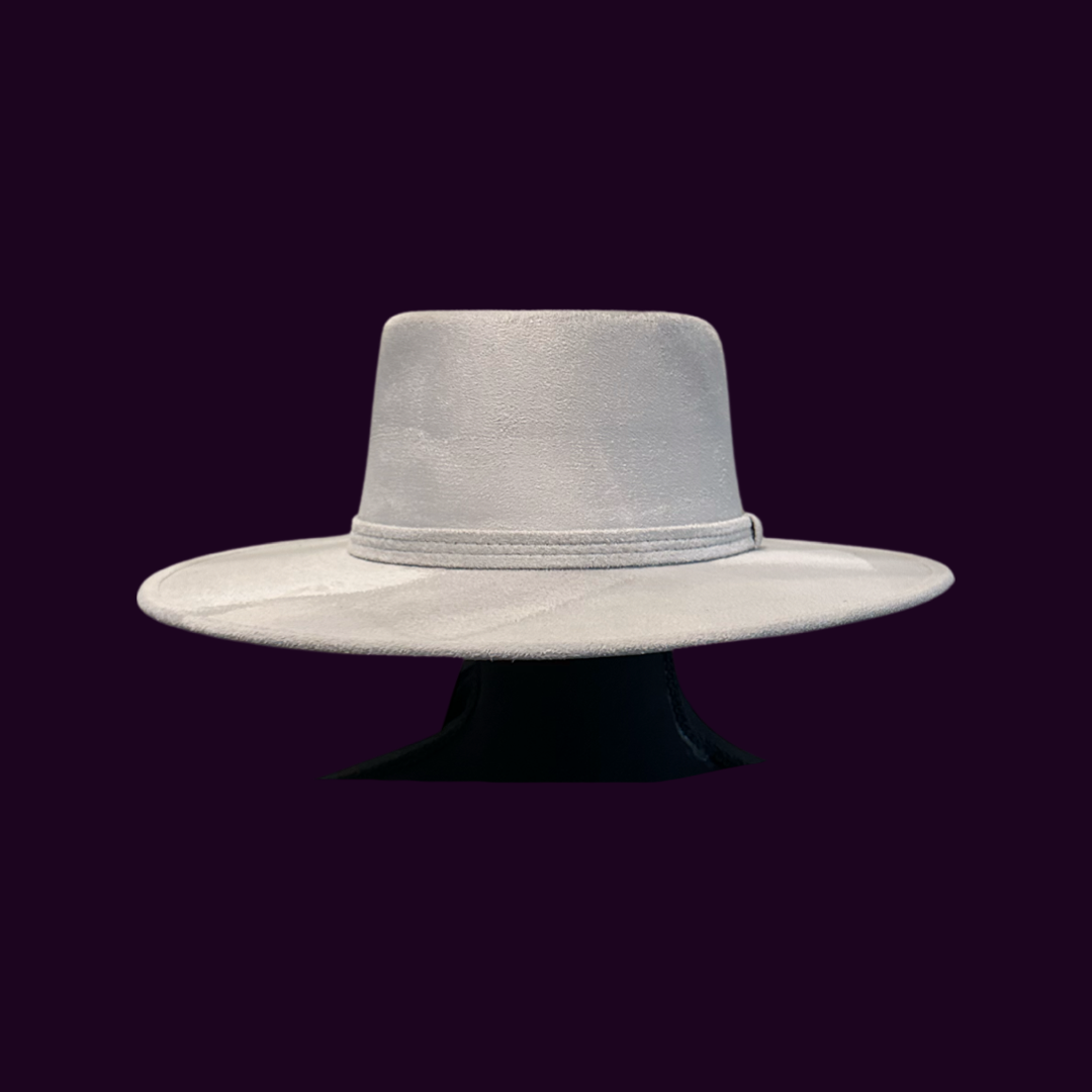 Crown Vegan Suede Flat Brim