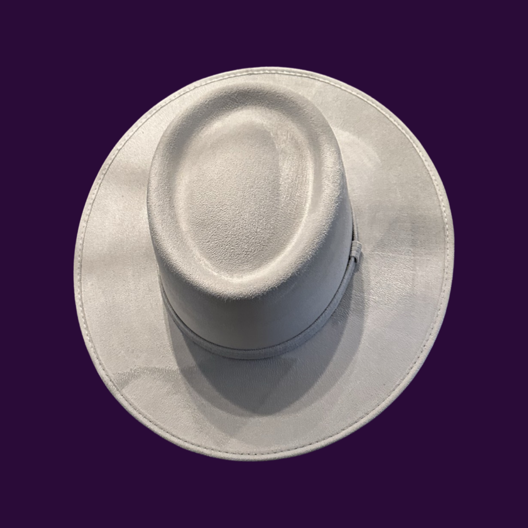 Crown Vegan Suede Flat Brim