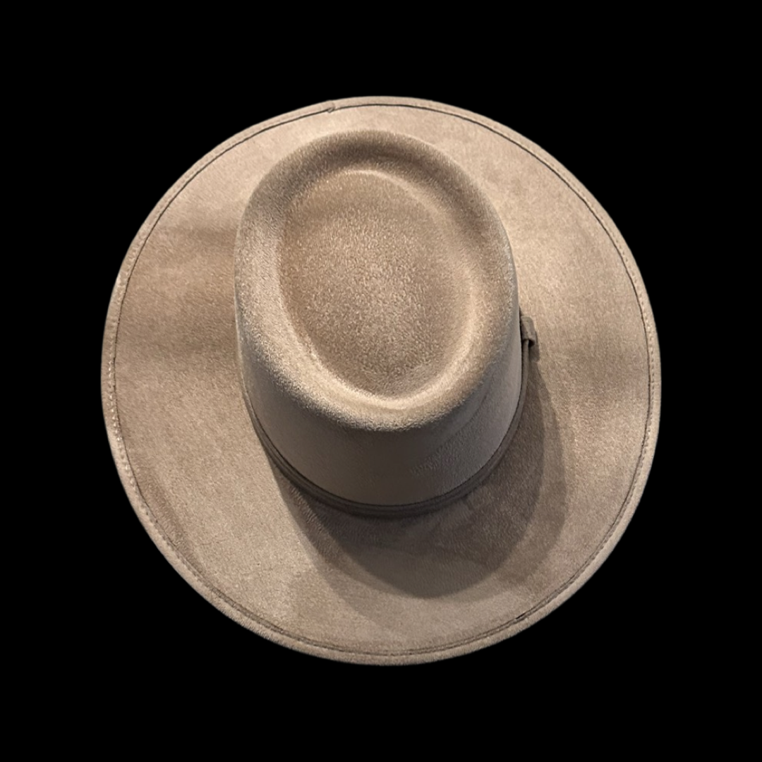 Crown Vegan Suede Flat Brim