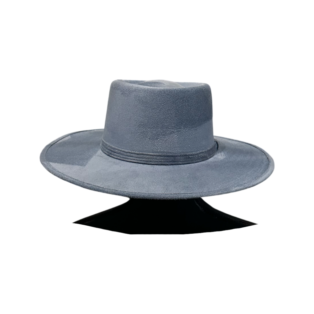 Crown Vegan Suede Flat Brim