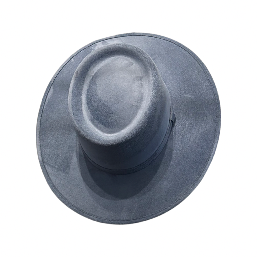 Crown Vegan Suede Flat Brim