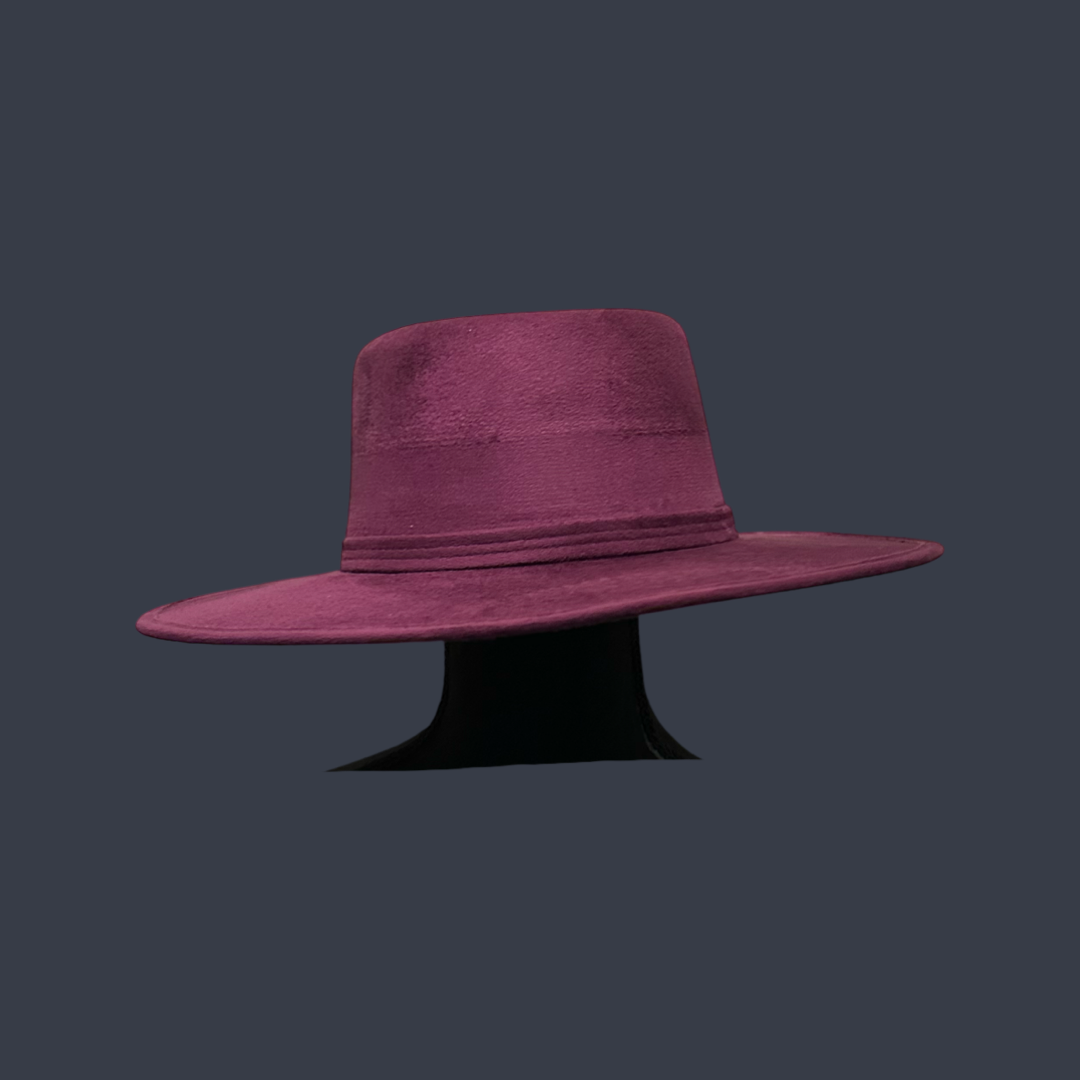 Crown Vegan Suede Flat Brim