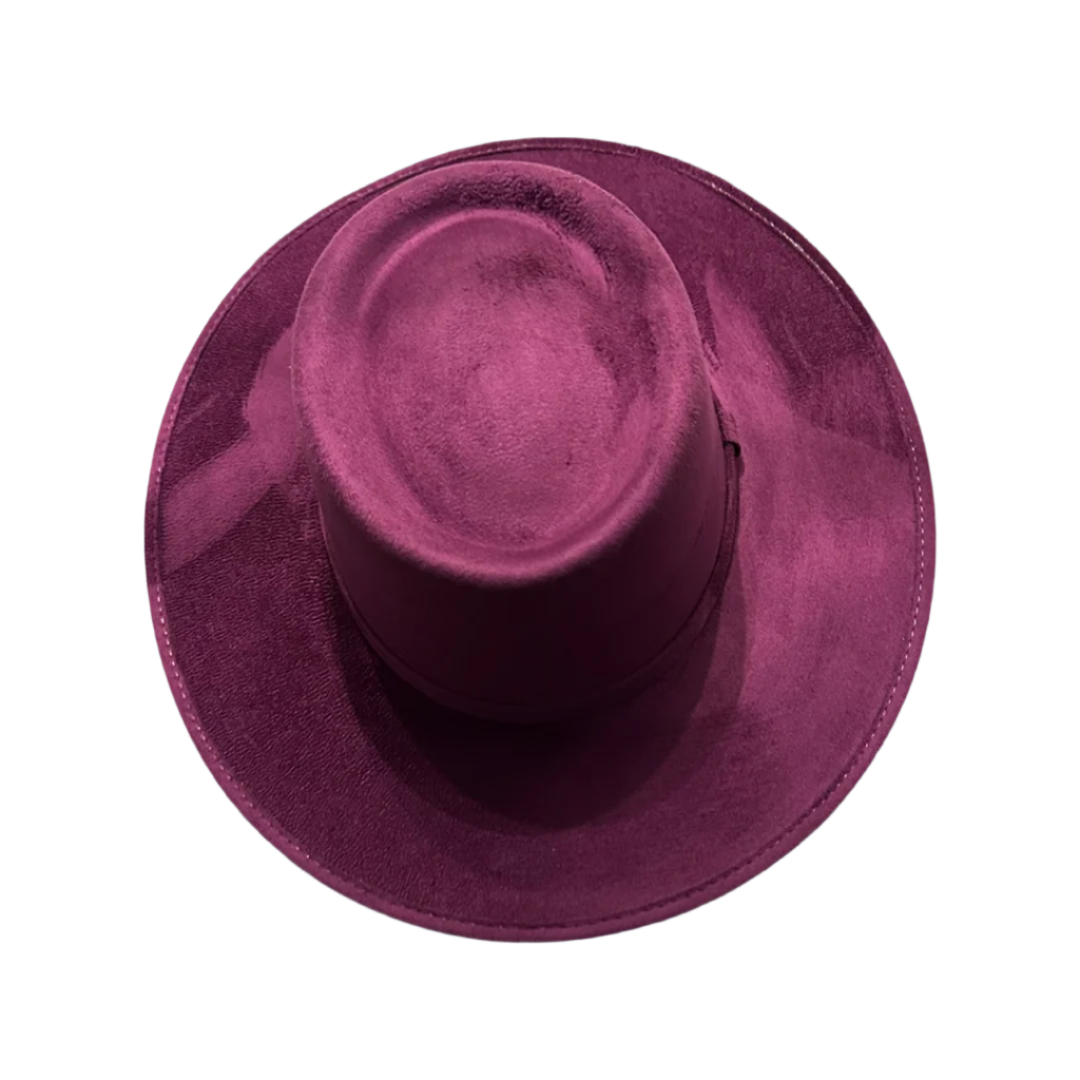 Crown Vegan Suede Flat Brim