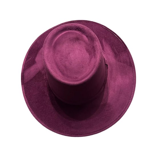 Crown Vegan Suede Flat Brim