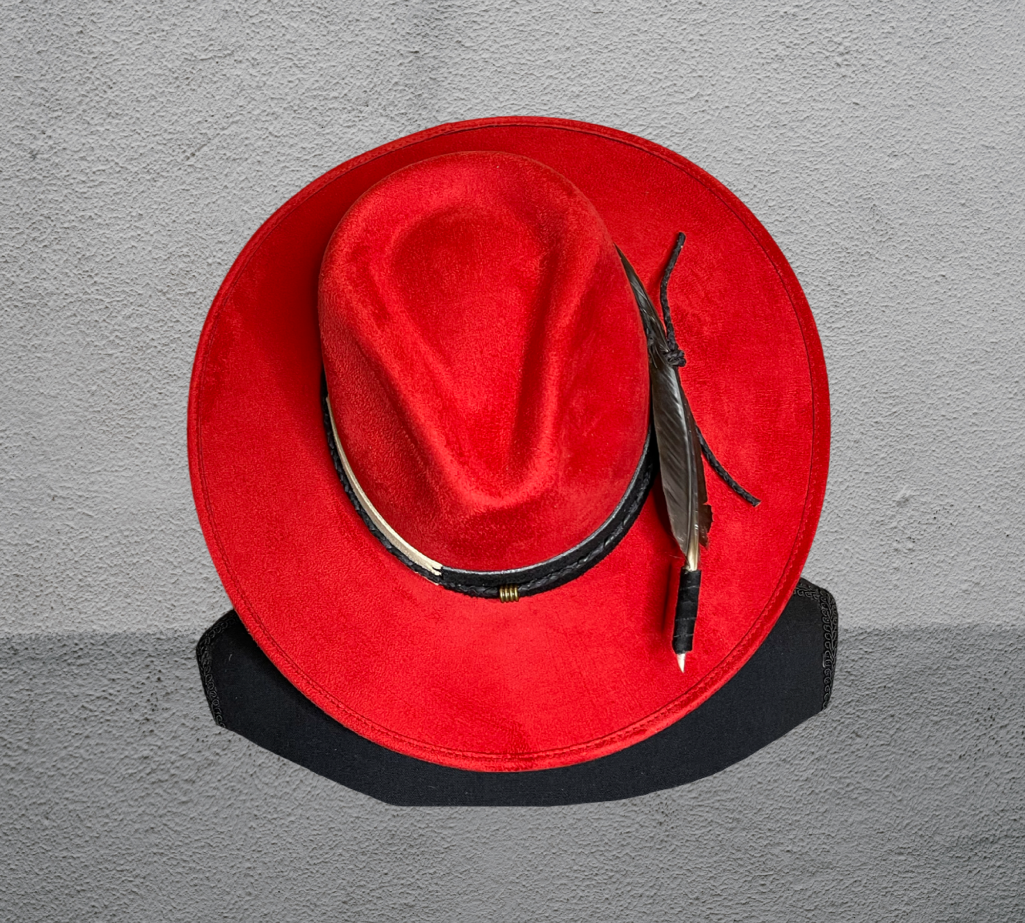 Suede band Fedora