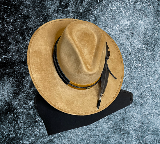 Suede band Fedora
