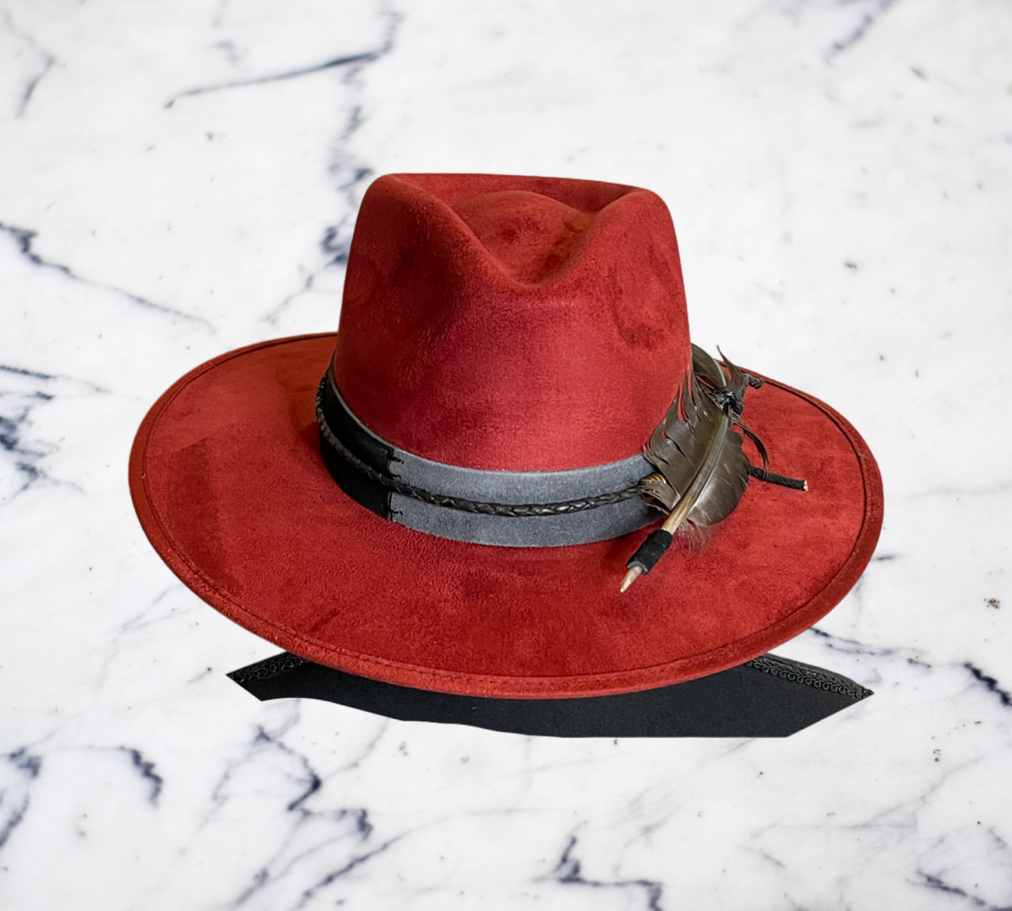 Suede band Fedora