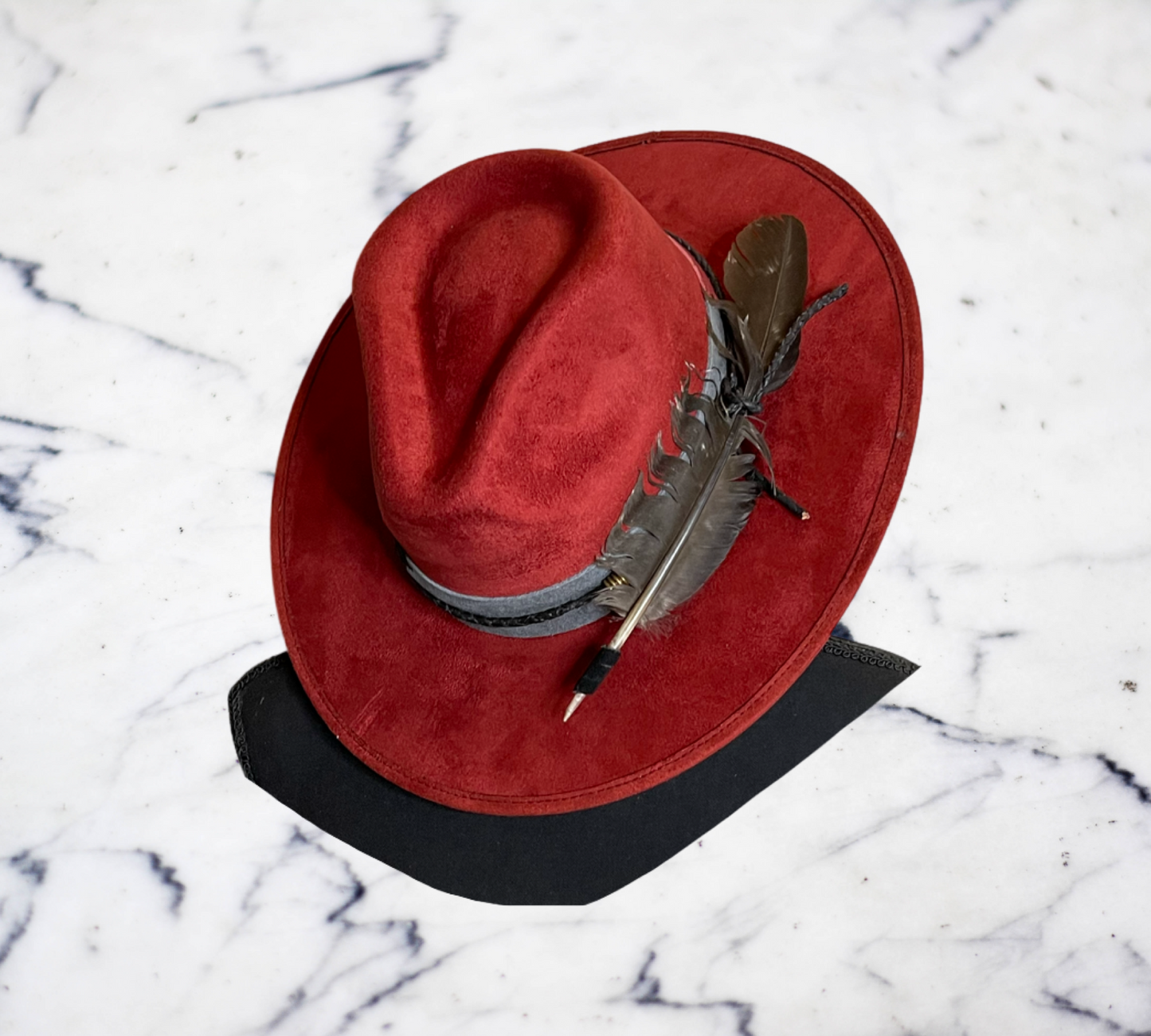 Suede band Fedora