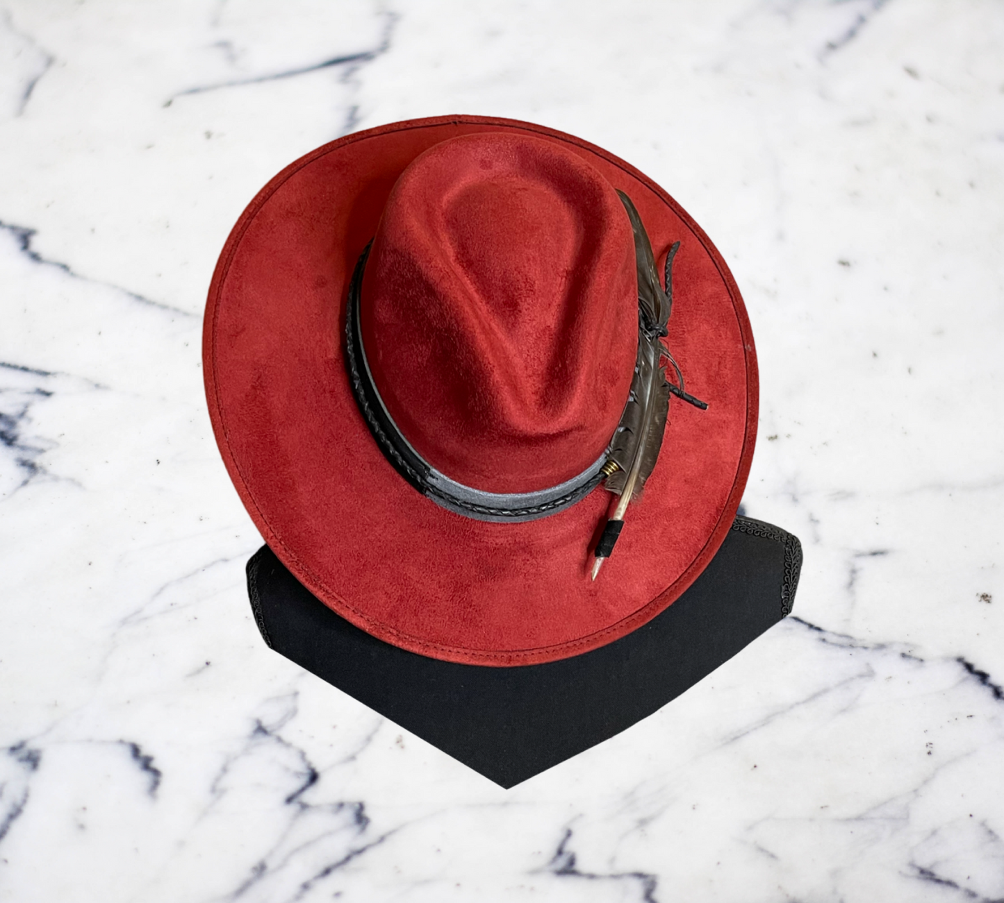 Suede band Fedora
