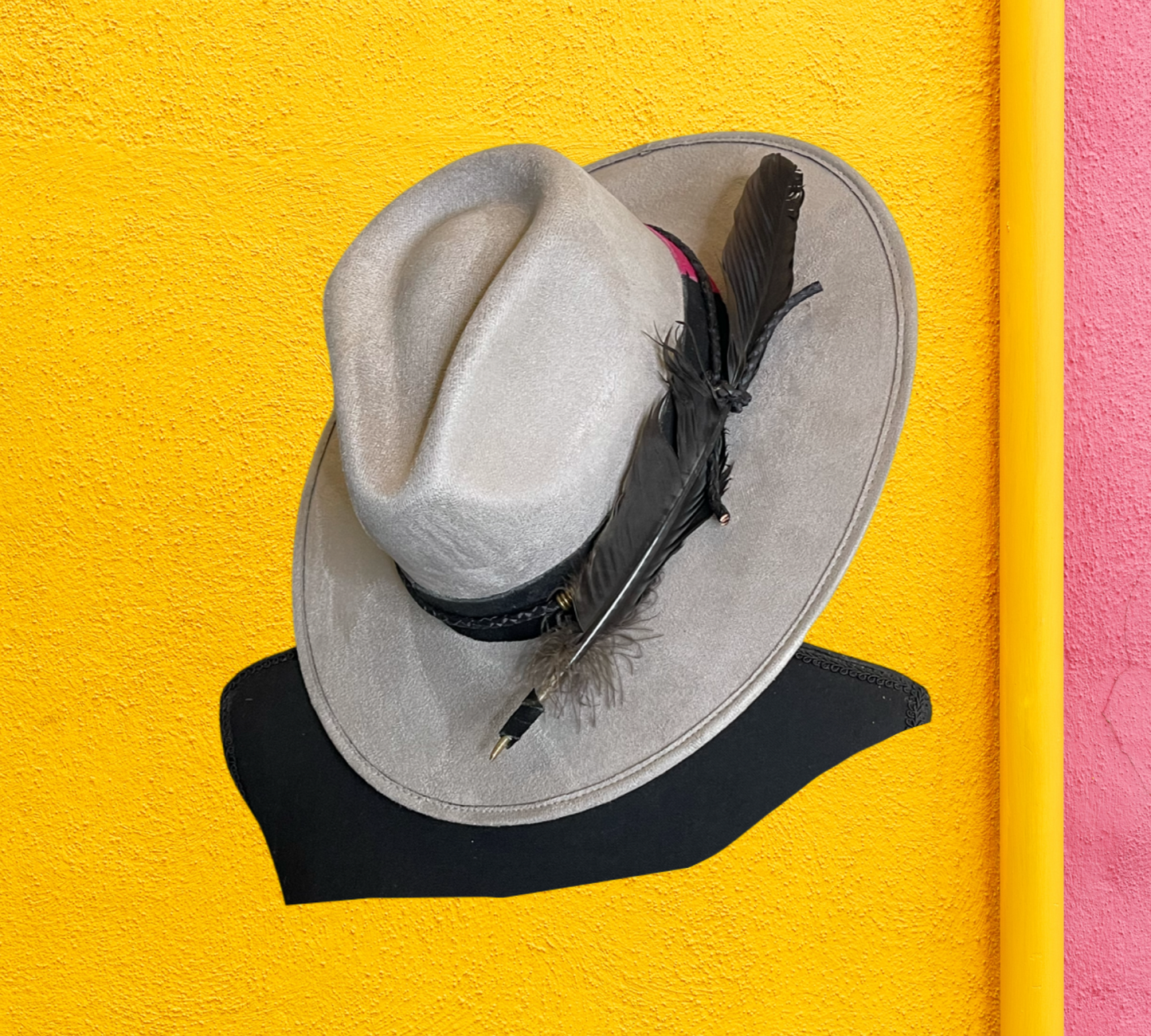 Suede band Fedora