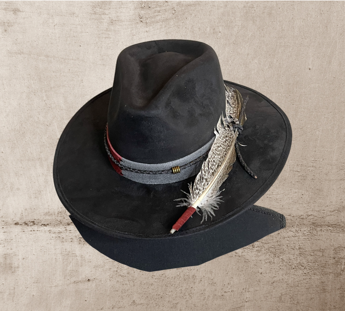Suede band Fedora