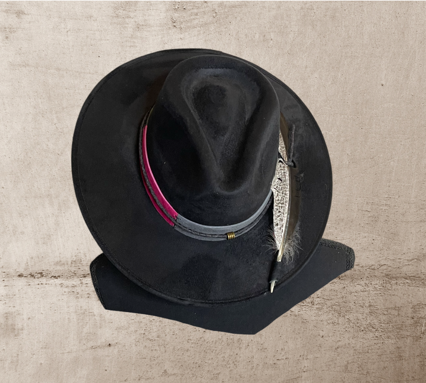 Suede band Fedora