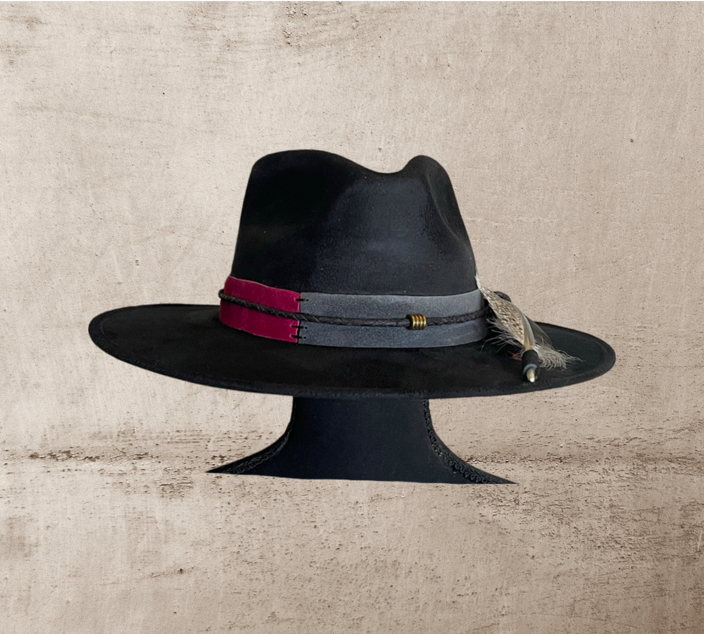 Suede band Fedora