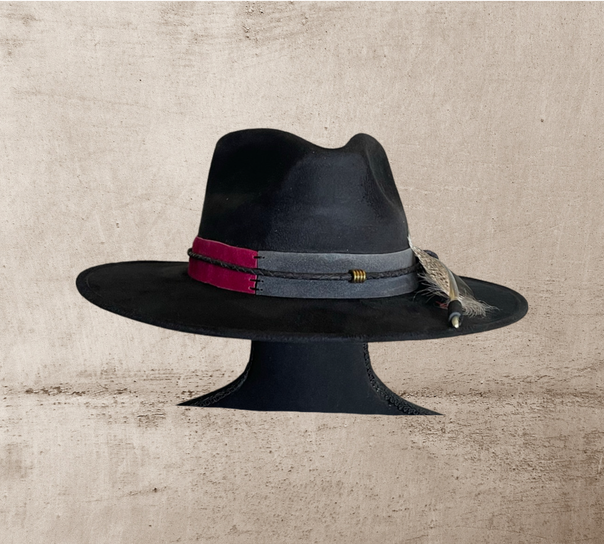 Suede band Fedora