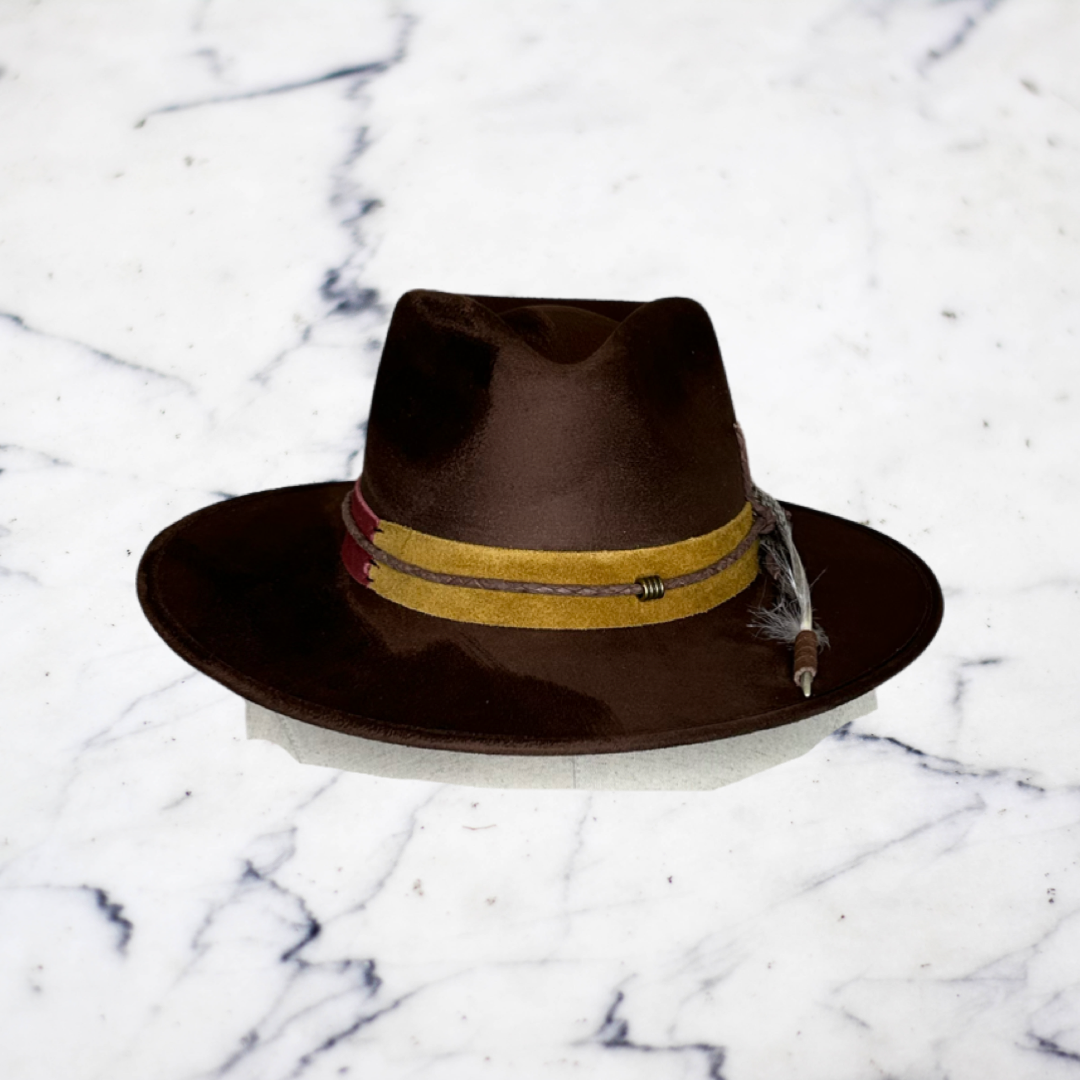 Suede band Fedora