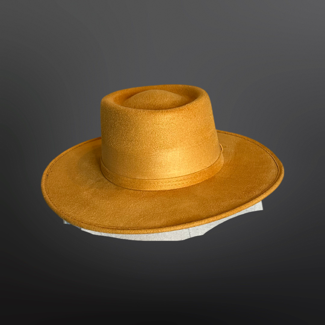 Crown Vegan Suede Flat Brim