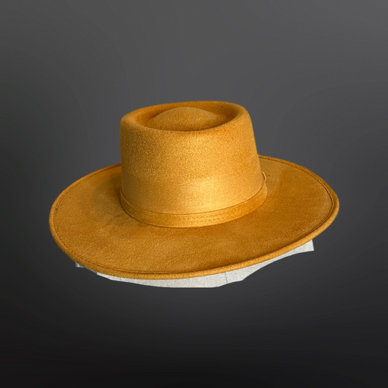 Crown Vegan Suede Flat Brim