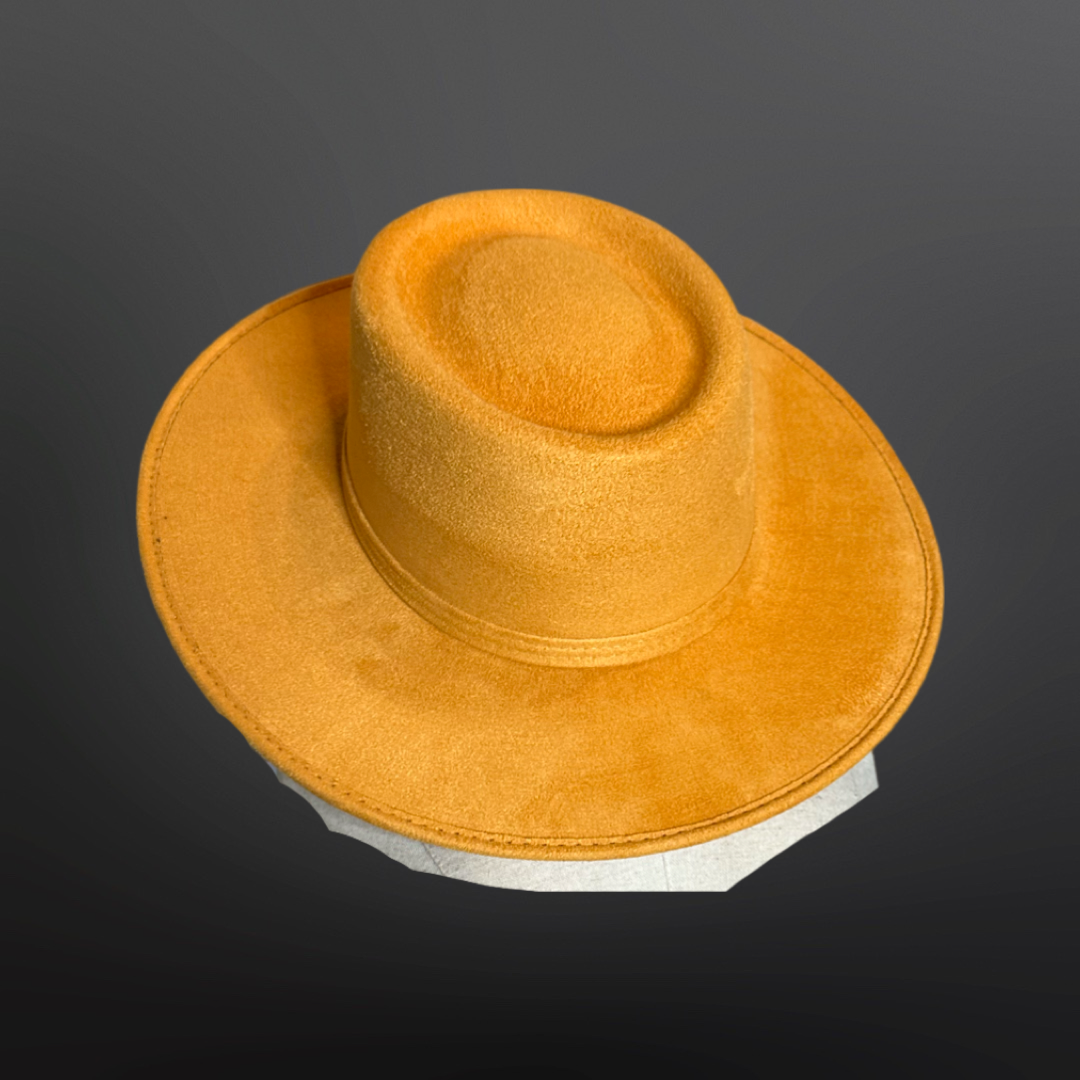 Crown Vegan Suede Flat Brim