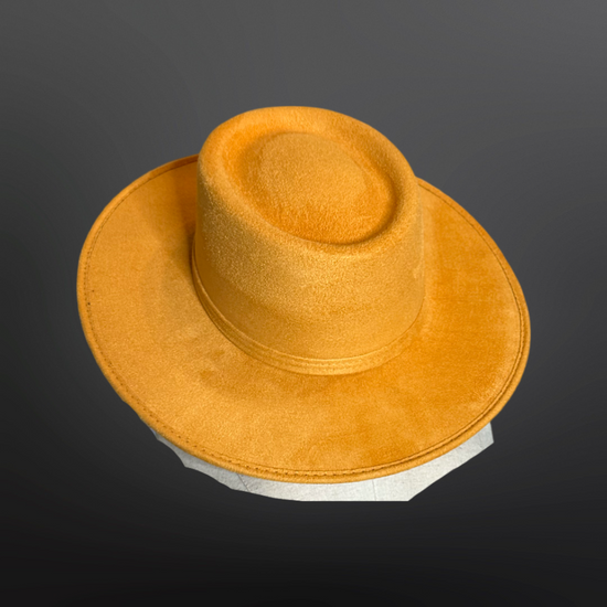 Crown Vegan Suede Flat Brim
